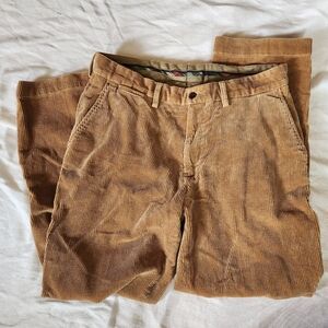 Vintage Polo Ralph Lauren Cords Corduroy Beige Size 34x30 Made In USA